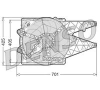 Ventilateur, refroidissement moteur DENSO DER09100