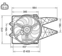 Denso Motoventilateur DER09309 – Ventilateur de radiateur pour Fiat/Lancia Bravo II 2008-2014