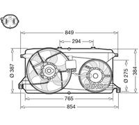 Ventilateur, refroidissement moteur DENSO DER10009