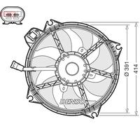 DENSO DER23005 Ventilateur de radiateur