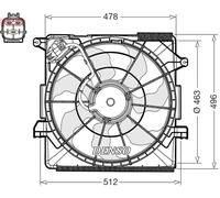 Ventilateur, refroidissement du moteur DENSO DER43000