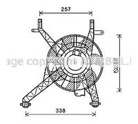 AVA QUALITY COOLING Ventilateur Refroidissement Moteur pour Ford Fiesta De VI