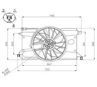 VENTILATEUR DE RADIATEUR FORD FOCUS/C-MAX 05-