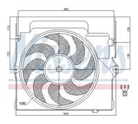 Nissens Ventilateur de radiateur 85645 - Ventilateur simple pour BMW 3 3 Coupé