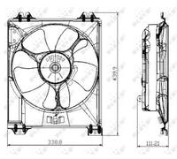 VENTILATEUR DE RADIATEUR SUZUKI SX4/SEIDICI 1.9DDIS/1.9D