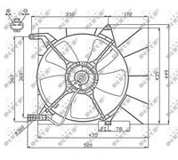 NRF 47751 Ventilateur de radiateur