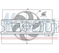 Ventilateur, refroidissement moteur NISSENS 85253