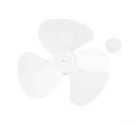 Ventilateur de rechange à trois feuilles, hélice en plastique blanc de 30,5 cm, avec trou central de 8 mm, pour ventilateurs électriques de table sur pied