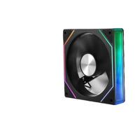 Ventilateur de refroidissement 12CM ARGB, synchronisation de la carte mère, motif CD, lentille complète Double face, Compatible avec UPSIREN UF-3 Prism 7 PRO(White REVERSED)