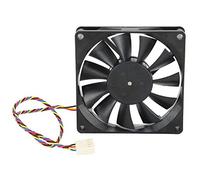Ventilateur de Refroidissement 12V 0.50A PWM, Ventilateur de Refroidissement à Double roulement à Billes 80mm 5300rpm, Refroidisseur de contrôle de température PWM pour boîtier PC