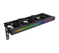 Ventilateur de Refroidissement 12v pour Carte Graphique Rgb 1800 Tr/min | ABS Noir, Connecteur Argb 5v 3 Broches, Montage Pci, Flux Triple pour Boîtier Compact