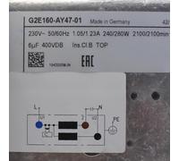 Ventilateur de refroidissement 160 mm G2E160-AY47-01 230 V 1,05/1,23 A 240/280 W 2100 tr/min