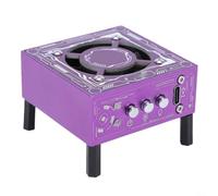 Ventilateur de refroidissement 3 en 1 à séchage UV, refroidissement rapide 3 W et ventilateur d'échappement de fumée avec anneau lumineux LED intégré, ventilateur portable sans fil de type C pour