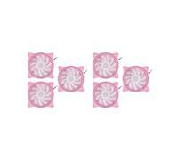 Ventilateur de Refroidissement à 4 Broches 120 mm Ventilateurs PC 3 Ouvertures Interntl Externe Rose LED Grand Volume D'Air Ventilateur Silencieux