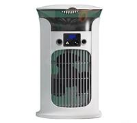 Ventilateur de refroidissement à air avec brume humidifiante, réservoir d'eau, 880 ml, fonctionnement silencieux, 3 vitesses réglables, pour bureau, chambre à coucher (blanc)
