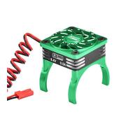 Ventilateur de refroidissement à haute vitesse en aluminium 20 000 tr/min compatible avec moteur de 36 mm pour Traxxas 1:16 Mini Maxx/Mini Slash/XRT VXL 3S/1:8 Jato 4X4 - Vert