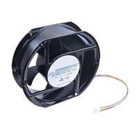 Ventilateur de refroidissement à lame en plastique, cadre extérieur en aluminium, volume d'air élevé, DC24 V 0,80 A, 172 x 150 x 51 mm, 1 pièce, ACP17251B-24PWM(24V 4pin pwm 3500rpm)