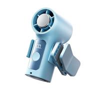 Ventilateur de refroidissement à main | Petit conditionneur USB - avec écran LED et clip amovible rotatif à 360 degrés | pour voyage, poussette, plage, voyage, travail, concert, randonnée