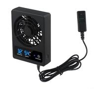 Ventilateur de refroidissement à température contrôlée pour enclos de reptiles, ventilation et déshumidificateur pour terrariums de forêt tropicale et désert, alimenté par USB (Fahrenheit)