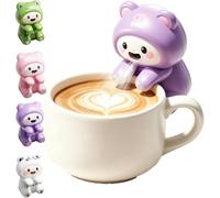 Ventilateur de refroidissement alimentaire, soupe soufflant ventilateurs alimentaires Clip-On Mini pour tasse et bol, mignon soufflant éléphant pour bébé soupe chaude, thé et nouilles-Violet