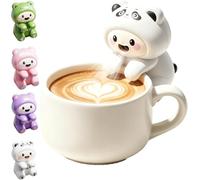 Ventilateur de refroidissement alimentaire, soupe soufflant ventilateurs alimentaires Clip-On Mini pour tasse et bol, mignon soufflant éléphant pour bébé soupe chaude, thé et nouilles-blanc