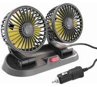 Ventilateur de refroidissement automobile Dual Head Cigarette réglable -Prise légère Circuit d'air multifonctionnel pour véhicules 12V -Type