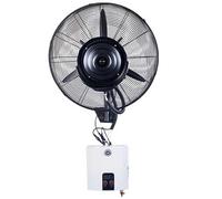 Ventilateur de refroidissement avec brumisation - Ventilateur oscillant portable pour espaces industriels, montage mural, 350 W, idéal pour magasin et garage