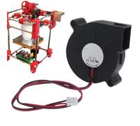 Ventilateur de refroidissement CC : module de circulation d'air à turbine sans balais de 50 mm, dispositif de ventilation à roulements, accessoire compact de dissipation de la chaleur