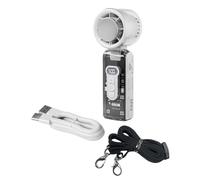 Ventilateur de refroidissement compact et pliable - Réglages de flux d'air ajustés - Cordon anti-chute inclus - Ventilateur de poche portable