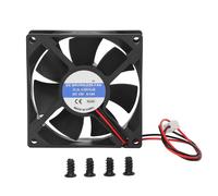 Ventilateur de refroidissement CPU 80mm silencieux connecteur 3 broches ABS noir Installation facile ventilateur de refroidissement PC pour châssis d'ordinateur 4000 tr/min