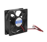 Ventilateur de refroidissement CPU 80mm silencieux connecteur 3 broches ABS noir Installation facile ventilateur de refroidissement PC pour châssis d'ordinateur 4000 tr/min