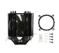 Ventilateur de refroidissement CPU avec 6 caloducs 3 broches 12 V DC 2000 tr/min roulement hydraulique 90 mm refroidisseur d'air CPU pour LGA 775 1150 1151 1155 1156 1200 1700 et