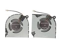 Ventilateur de Refroidissement CPU GPU, Matériau ABS en Alliage D'aluminium, Installation Facile, pour 5 AN515 43, AN515 54, AN517 51, AN715 51 (CPU+GPU)