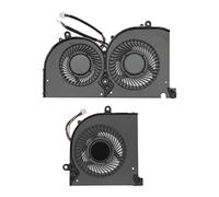 Ventilateur de Refroidissement CPU GPU pour GS75 P75 MS 17G1 MS 17G2 BS5005HS U3I BS5005HS U3J, Connecteur d'alimentation 4 Broches en Alliage D'aluminium ABS Remplacement(Ventilateur CPU et GPU)