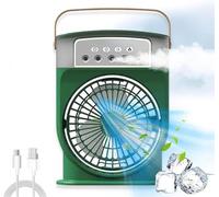 Ventilateur de refroidissement d'air portable, climatiseur, refroidisseur d'air portable 4 en 1, mini ventilateur de climatiseur mobile, ventilateur de refroidissement d'air et humidificateur, 3 vites