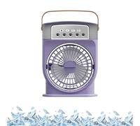 Ventilateur de refroidissement d'air portable, refroidisseur d'air de ventilateur de glace, ventilateur de refroidissement avec système de refroidissement de glace, ventilateur de souffle, mini ventil