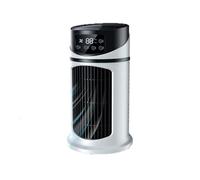 Ventilateur de refroidissement de climatiseur portable, silencieux avec 6 vitesses, ventilateur de refroidissement d'air personnel par évaporation avec 7 veilleuses, minuterie 6 heures, petit climatis