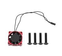 Ventilateur de refroidissement de moteur à grande vitesse 40 x 40 mm, 16 000 tr/min, radiateur de contrôle de température en aluminium, composant de mise à niveau de précision (Rouge)