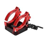 Ventilateur de refroidissement de moteur de 40 mm en alliage d'aluminium, ventilateur de refroidissement RC pour moteur de 40 à 42 mm de diamètre, haute vitesse 20 000 tr/min avec (Rouge et Noir)
