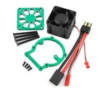Ventilateur de refroidissement de moteur de voiture télécommandée 40 x 40 mm à haut régime pour TRAXXAS 1/8 4WD Sledge Monster TRUCK-95076-4 RC voiture, vert
