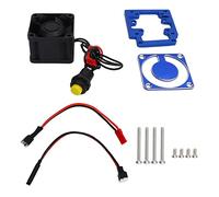 Ventilateur de refroidissement de moteur RC en aluminium 4028, dissipateur thermique de moteur à grande vitesse pour Traxxas 1/8 4WD pour camion monstre de traîneau 95076 4 (Bleu foncé)