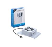 Ventilateur de refroidissement de plaque frontale avec lumiï¿½re pour PS5 Slim Digital/Disc Edition - blanc
