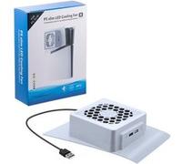 Ventilateur de refroidissement de plaque frontale Mcbazel avec lumière pour PS5 Slim Digital/Disc Edition - blanc G