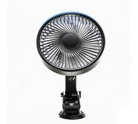 Ventilateur de refroidissement de voiture - Souffleur d'air portable de 6 pouces | Ventilateur de tableau de bord à commande tactile USB, dispositif de flux d'air automatique réglable à vitesse