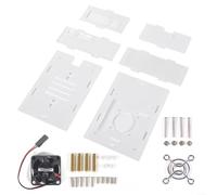 Ventilateur de refroidissement et dissipateur thermique en option - Boîtier en acrylique transparent pour Pi 5 - Conçu pour soutenir l'efficacité thermique