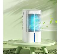 Ventilateur de refroidissement for climatiseurs portables, refroidisseur d'air portable avec 7 veilleuses, 3 vitesses de ventilateur, minuterie, oscillation à 45 °, mini ventilateur de climatiseur, re