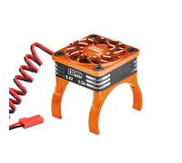 Ventilateur de refroidissement haute vitesse en aluminium 20 000 tr/min compatible avec moteur de 36 mm pour Traxxas 1:16 Mini Maxx/Mini Slash/XRT VXL 3S/1:8 Jato 4X4 mises à niveau - Orange
