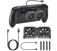 Ventilateur de refroidissement magnétique double pour Steam Deck, ROG Ally X et Legion Go, refroidisseur réglable à 3 vitesses, refroidissement rapide jusqu'à 6000 tr/min, 10-16 CFM, débit d'air élevé