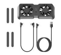 Ventilateur de refroidissement magnétique pour Steam Deck/ROG Ally X/Legion Go, deux ventilateurs de 45 mm à 6 000 tr/min avec 3 vitesses, débit d'air de 10 à 16 CFM