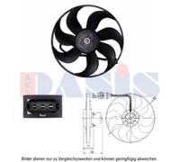 Ventilateur De Refroidissement Moteur pour VW Golf IV 1J1 Polo 9N_ 6N2 Audi A3